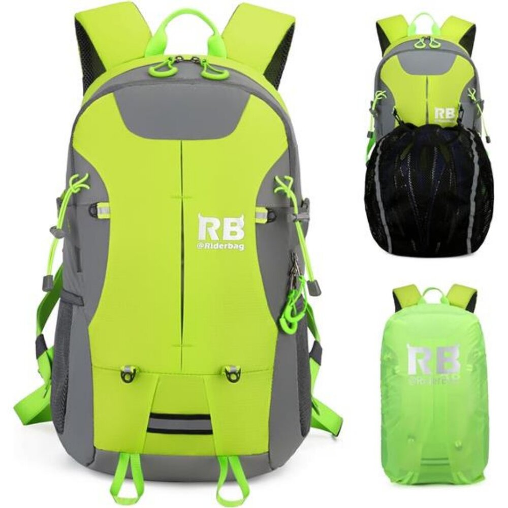 Reflective Motorcycle Backpack. Lightweight 35L sport Backpack for motorcycle